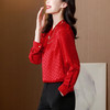 RWQ8060 2022春季新款气质显瘦设计感V领时尚上衣 商品缩略图0