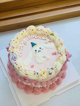 复古手绘兔子奶油蛋糕 下单前请仔细阅读商品详情