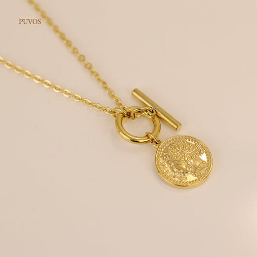 预售|PUVOS普沃斯 欧美复古罗马人像项链 .潮快闪[福利品] 商品图3