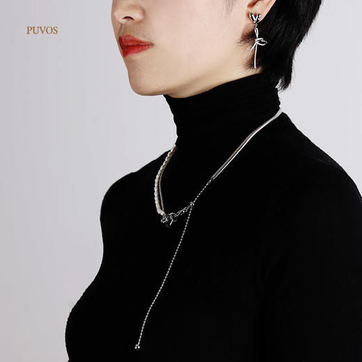 预售|PUVOS普沃斯 冷淡风潮酷叠戴项链 .潮快闪[福利品] 商品图3