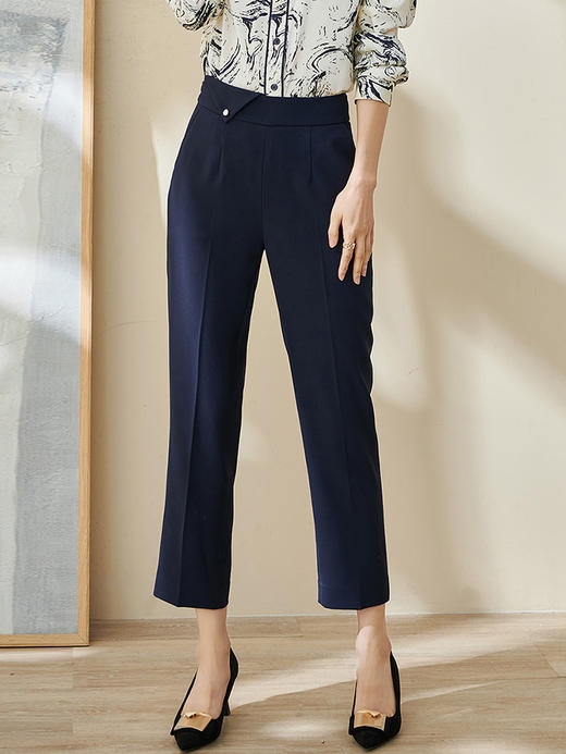 米思阳直筒西装裤女垂感2025年流行裤子通勤OL商场休闲裤2397 商品图2