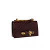 ALEXANDER MCQUEEN 亚历山大.麦昆 女士小号鳄鱼压纹皮革施华洛世奇水晶镶嵌手指骷髅单肩包 酒红色 653134 1HB0T 6140 商品缩略图3