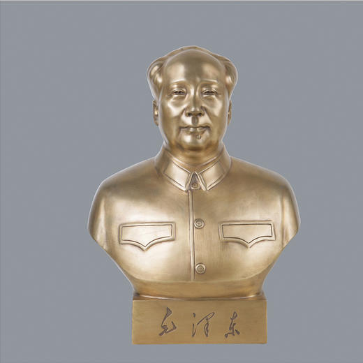 宇达青铜摆件 《毛泽东半身铜像T#》艺术装饰摆件 商品图0