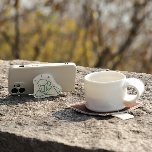 Ceremorning 宝石咖啡周边 杭州系列 手机气囊支架 可伸缩 商品图3