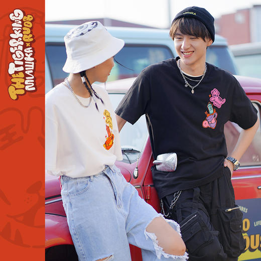 MISHKA印花圆领短袖M21100090M 商品图0