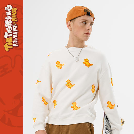 MISHKA小满印花套头卫衣M21100491M 商品图0