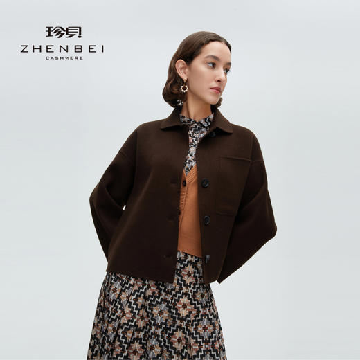 珍贝双面羊绒女大衣99251 商品图0