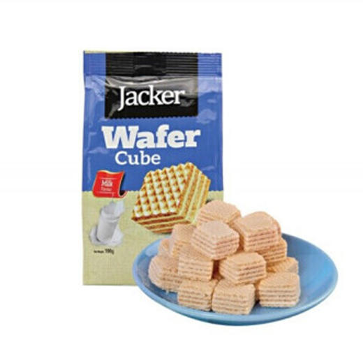 杰克牛奶味方形威化饼干【100g】 商品图1