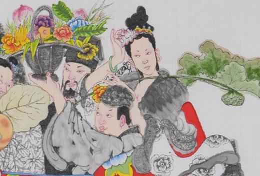沈鹏 | 《八仙祝寿》 34cm×68cm 商品图2