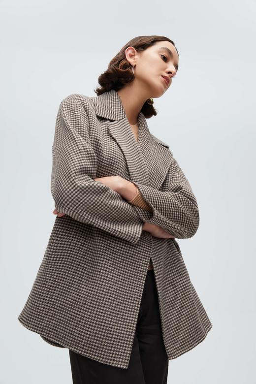 珍贝双面呢翻领短大衣99201 商品图2