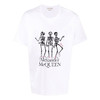 ALEXANDER MCQUEEN 亚历山大.麦昆 男士棉质 Sneaker 骷髅印花圆领短袖T恤 白色 682530 QSZ62 0900 商品缩略图0