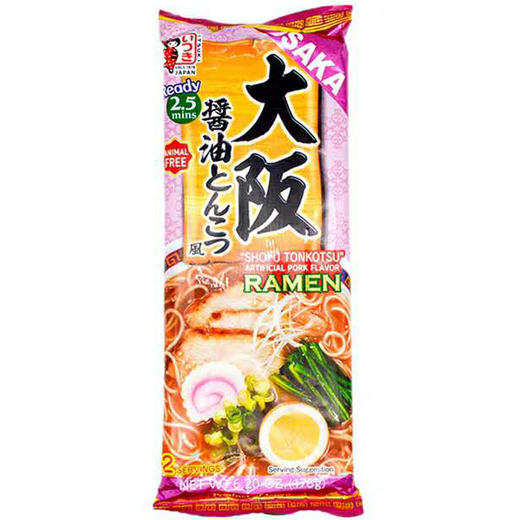 五木牌 大阪酱油豚骨豚骨味 拉面 176g/袋 商品图0