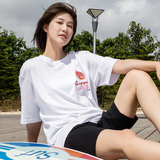 【线下同款 100%纯棉宽松 】赛琪百搭运动短袖11248S 商品图7