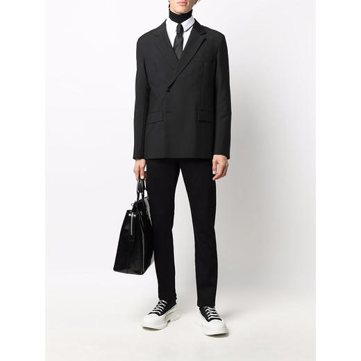 ALEXANDER MCQUEEN 亚历山大.麦昆 男士 McQueen Graffiti 印花休闲牛仔裤 黑色 682084 QSY49 1000 商品图3