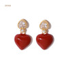 预售|PUVOS普沃斯 爱心锆石镶嵌法式新年耳钉 .潮快闪[福利品] 商品缩略图5