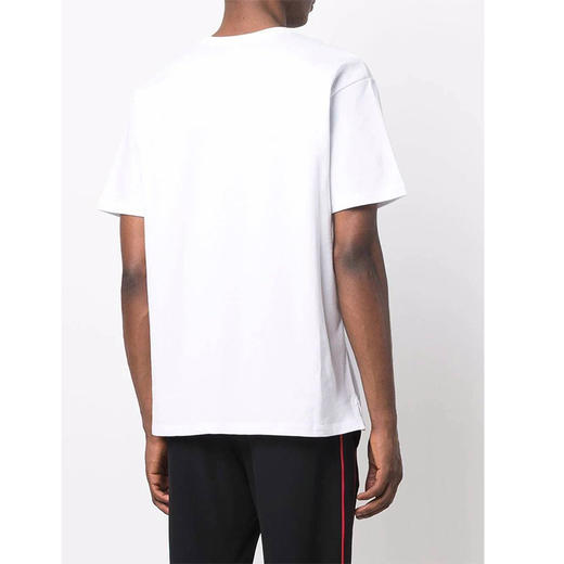 ALEXANDER MCQUEEN 亚历山大.麦昆 男士棉质 Sneaker 骷髅印花圆领短袖T恤 白色 682530 QSZ62 0900 商品图2