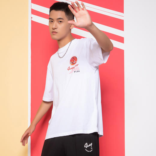 【线下同款 100%纯棉宽松 】赛琪百搭运动短袖11248S 商品图1