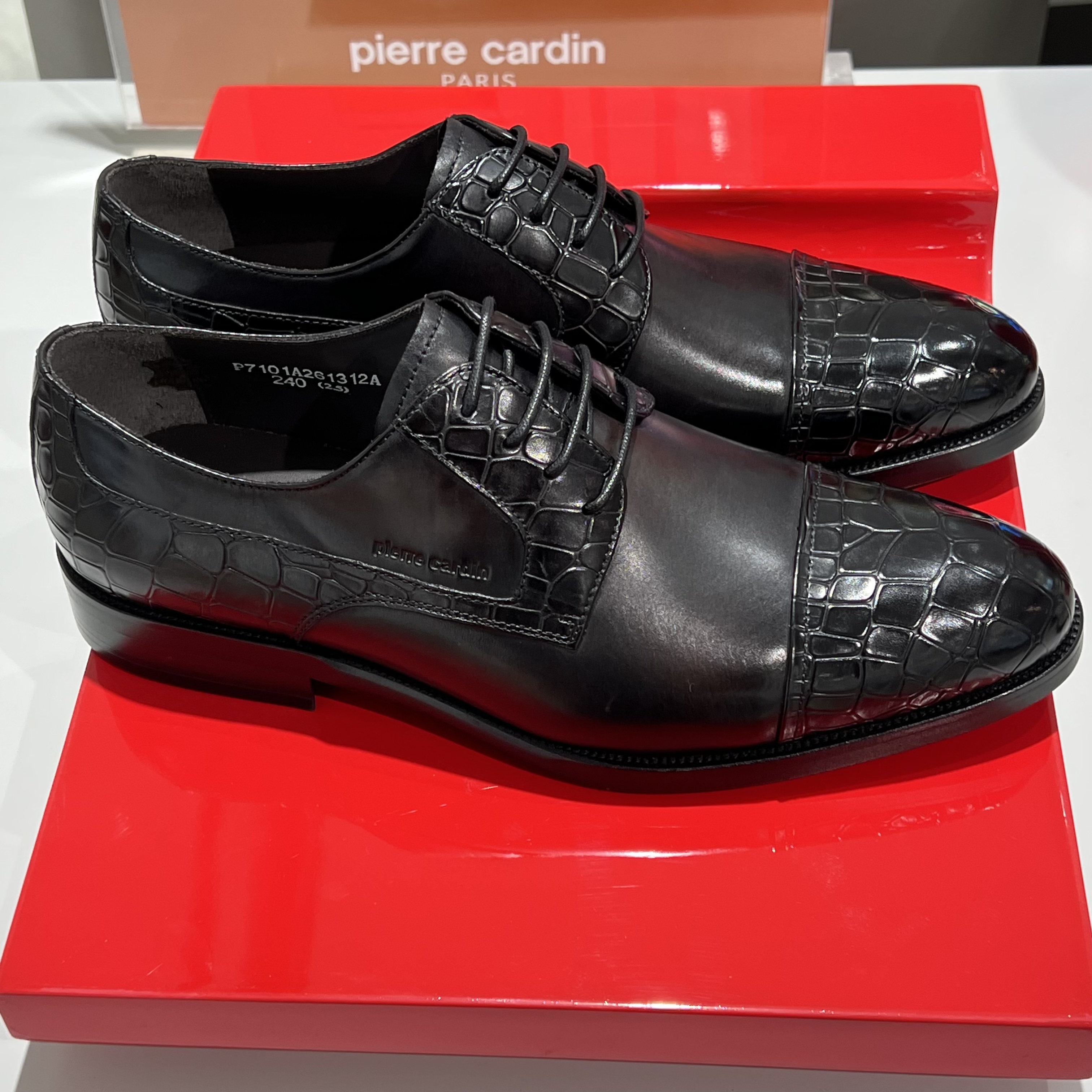 【4f】皮尔卡丹真皮牛皮商务正装男鞋