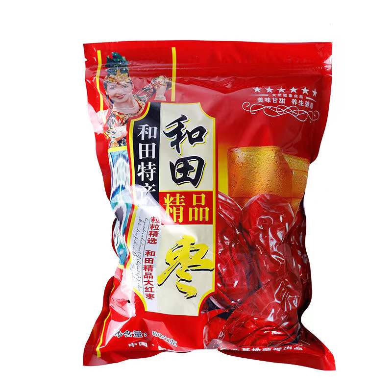 特级新疆大枣大果干果生吃红枣熬粥必备500g/袋