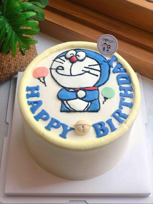 手绘哆啦A梦奶油蛋糕 下单前请仔细阅读商品详情 商品图0