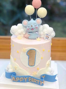 鼠宝宝奶油蛋糕 加高两层胚 下单前请仔细阅读商品详情