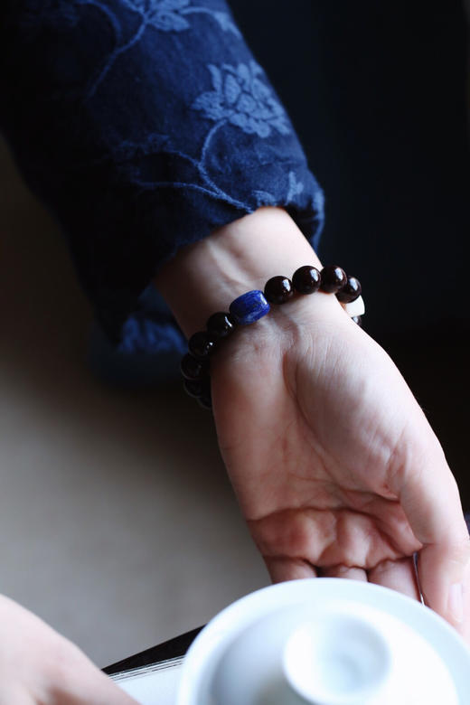 【青山特惠】10mm小叶紫檀带金星 原创设计《招财纳福》 y36 商品图6