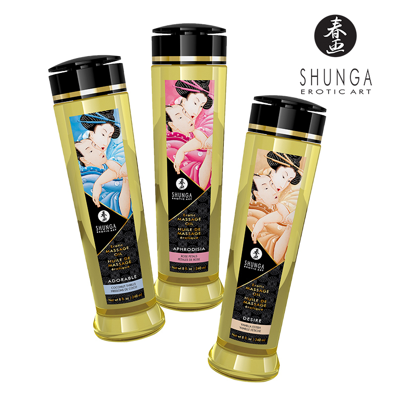 SHUNGA春画 情趣按摩油人体按摩油润滑剂成人男女情趣高潮性用品240ml