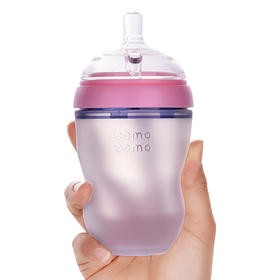 【YZ】comotomo可么多么绿粉色硅胶奶瓶250ml150ml乳感