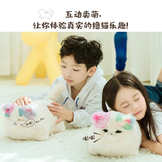 【趣巢】抱抱喵毛绒电动仿真猫咪会说话公仔趣味复读卖萌造型儿童玩具 商品图9