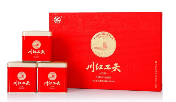 川红茶业集团 川红工夫红茶120g/240g礼盒装浓香型茶叶 送礼送长辈有面