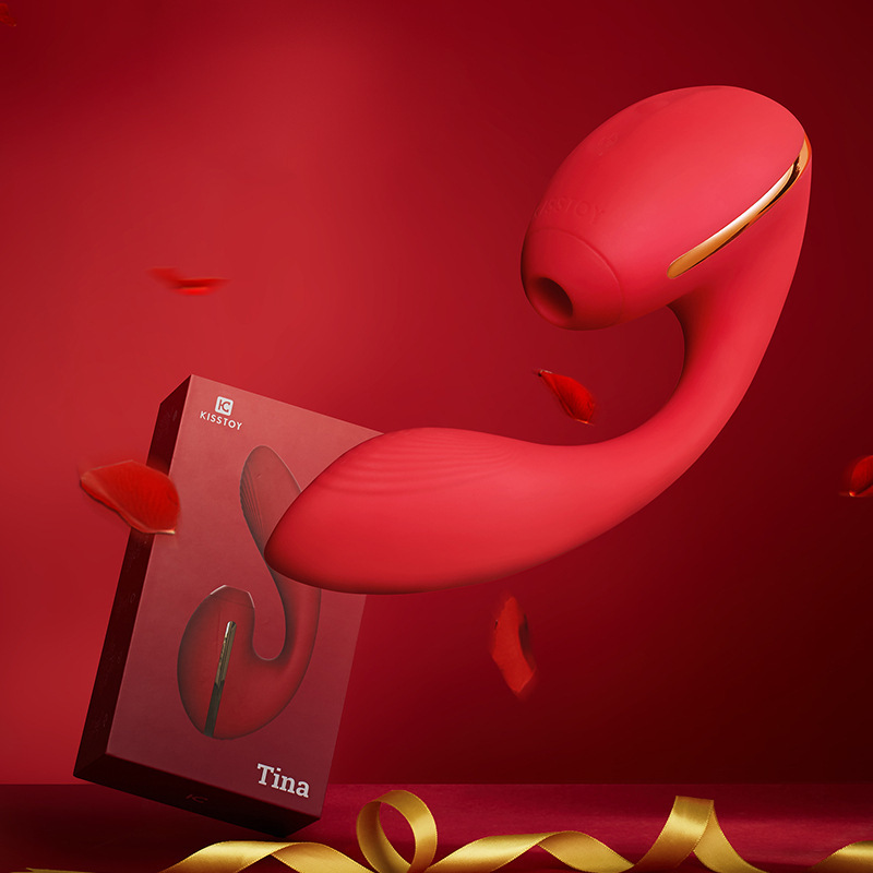 kisstoy秒潮女Tina蒂娜震动棒吮吸器高潮神器女用自慰情趣用品