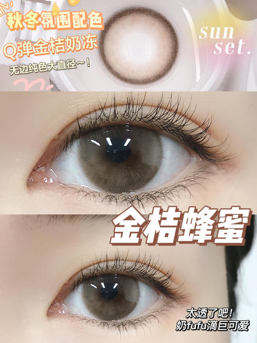 大直径推荐丨金桔蜂蜜·Doriscon丨14.5mm（年抛/2片装） 商品图0