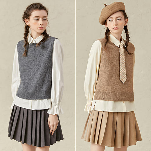 famecoco范可儿学院风套装小香风三件套小个子F221EA003 商品图4