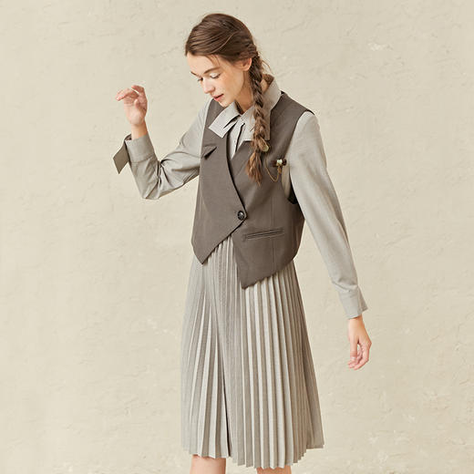 Famecoco范可儿法式高级感套装裙春款御姐两件套F221EA006 商品图3