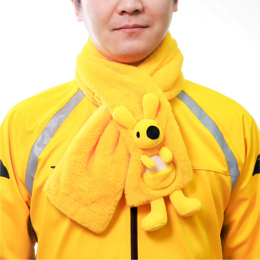 毛绒袋鼠围巾 商品图3