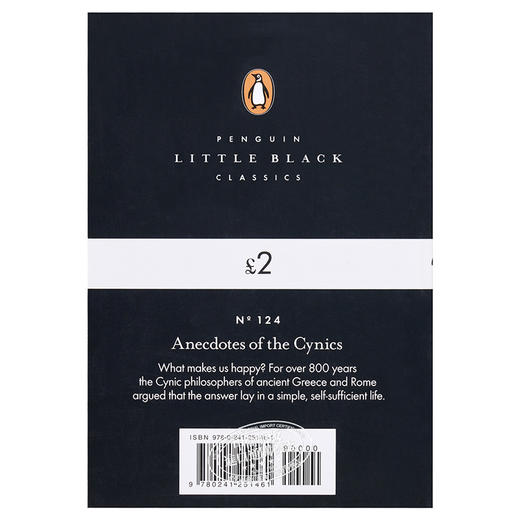 【中商原版】LBS:  124 Anecdotes of the Cynics 英文原版 小黑书: 124 犬儒的轶事 penguin classic 商品图1