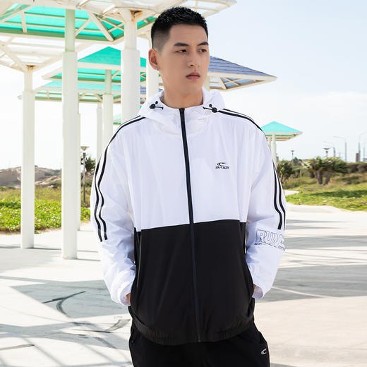 【线下同款 宽松版型 撞色拼接】赛琪男士薄款运动风衣212061 商品图4