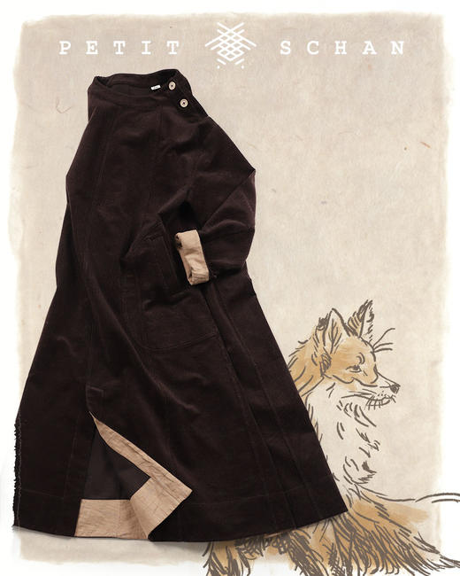 PETIT SCHAN小闪 CLO#068 Nordic fairytale 北欧童话 厚款灯芯绒连衣裙 商品图0