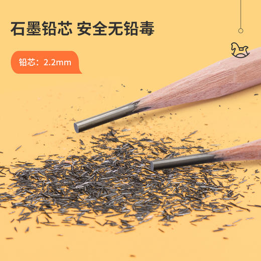 得力书写铅笔S907-2B/S908-HB(原木铅笔)(50支/筒) 商品图3