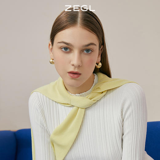 ZEGL复古褶皱耳环女ins高冷欧美耳钉小众设计感925银针秋冬耳饰品 商品图3