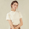 famecoco范可儿半高领打底衫女春内搭短袖t恤F221BB005 商品缩略图2