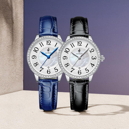 【ROROLOVE】宣爱Announce系列 天然钻石手表女轻奢小众女表正品女腕表（52颗钻石） 商品图7