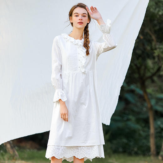 Famecoco范可儿小香风连衣裙时尚潮流春装女F221FA007 商品图1