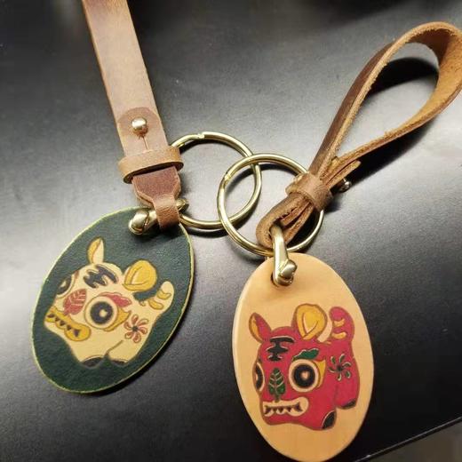 半没虎年吉祥手绘布老虎钥匙扣 商品图0