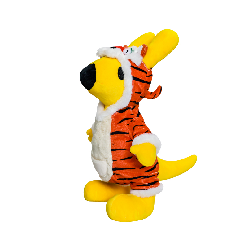 虎年定制毛绒袋鼠公仔