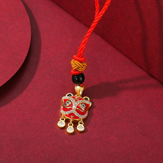 【亲子款】本命年生肖虎年925纯银项链女民族风饰品珐琅福字小老虎吊坠亲子 商品图5