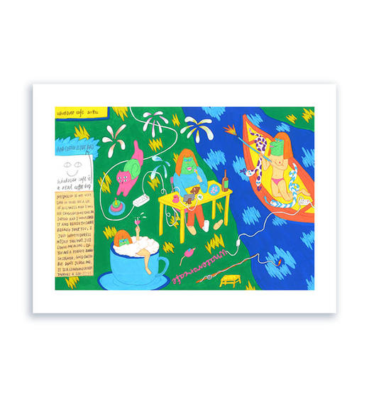 whatever『A3插画带装裱』｜river01-01 商品图0