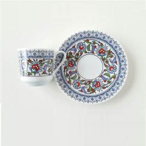 【秀】经典版GURAL郁金香花纹土耳其咖啡杯碟 商品图0