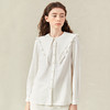 famecoco范可儿娃娃领衬衫女春装设计感衬衣F221BA010 商品缩略图1