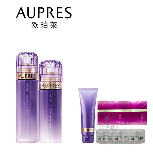【爆】【送洁面】1楼欧珀莱时光胶原紧致水170ml+时光锁胶原紧致乳130ml 商品图0